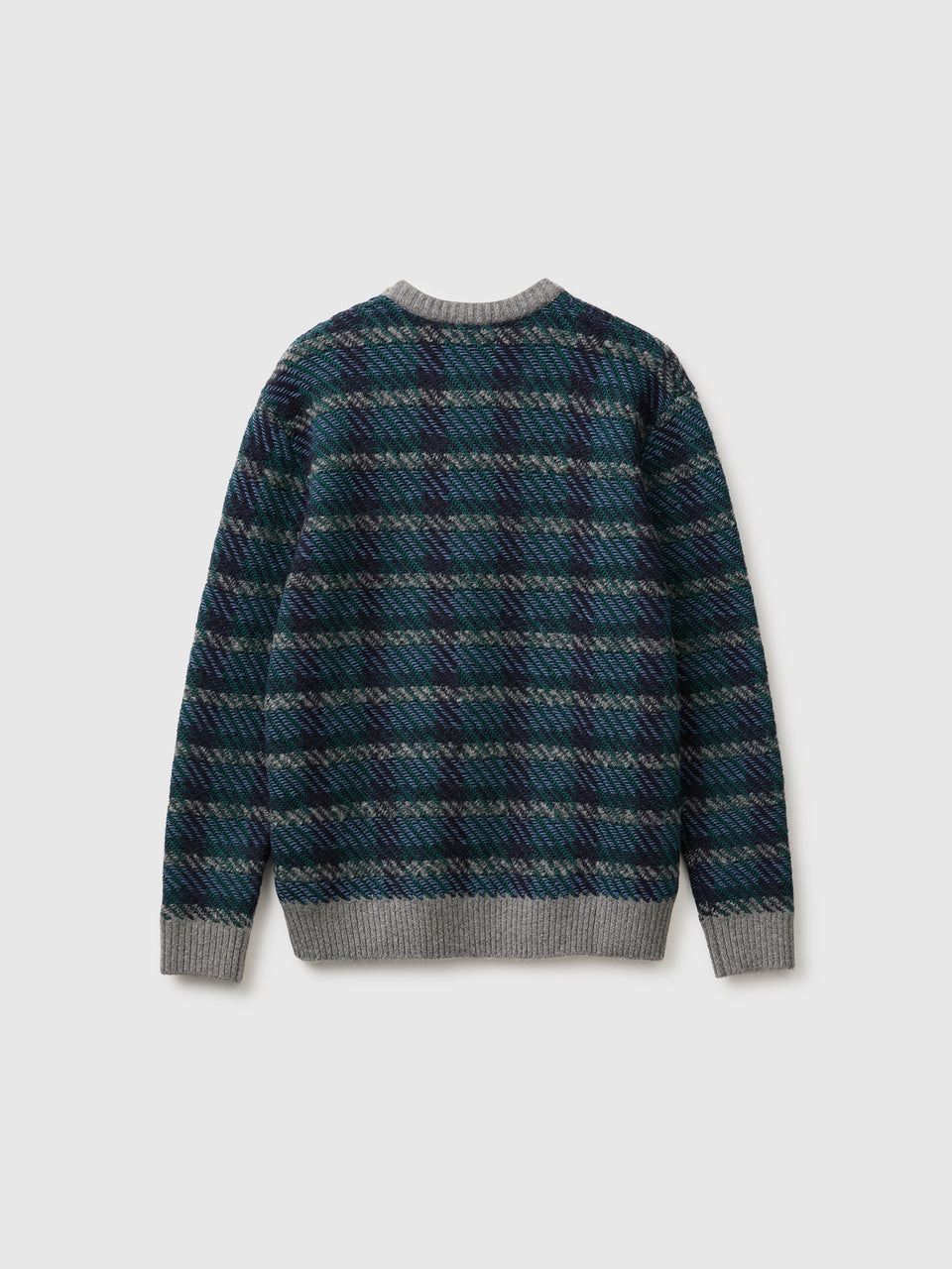 Camisola tartan em mistura de algodão e lã - ucb_image_BS