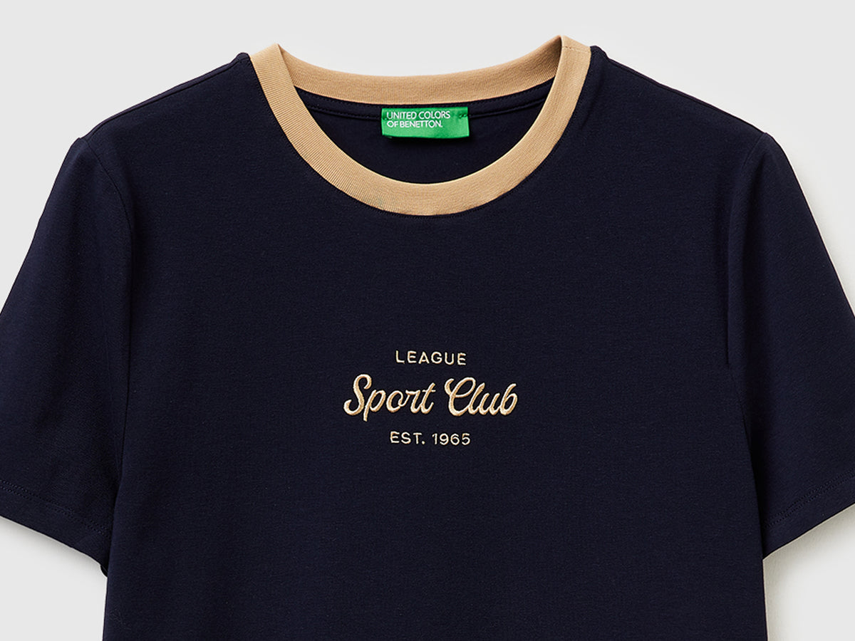 T-shirt with embroidered crest - ucb_image_DS1
