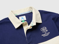 Polo azul-escuro Benetton Rugby em algodão orgânico - ucb_image_DS1