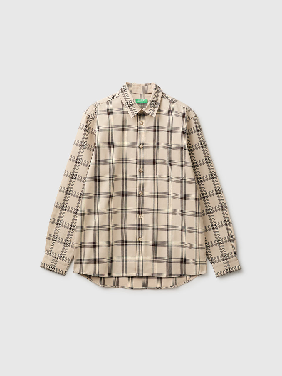 Camisa com bolso pequeno em lyocell e algodão - ucb_image_FS