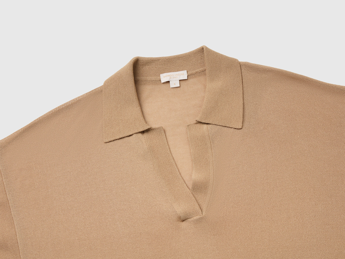 Polo de malha em mistura de viscose de bambu - ucb_image_DS1