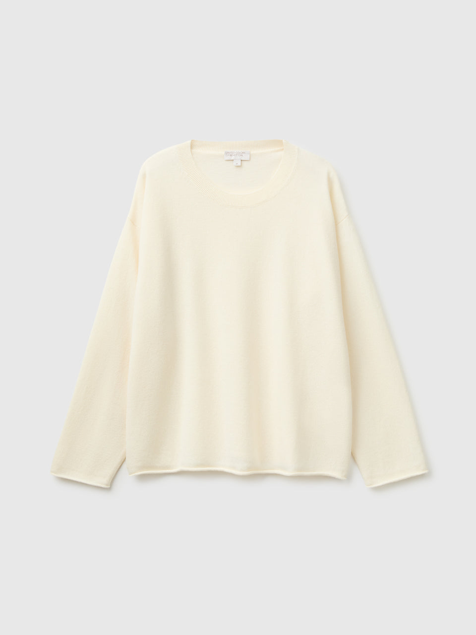 Camisola de gola redonda em mistura de lã e caxemira - ucb_image_FS