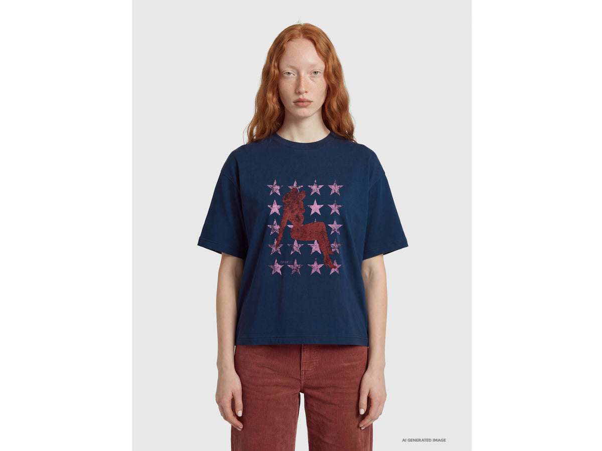 T-shirt relaxed fit com estampa western - ucb_image_F