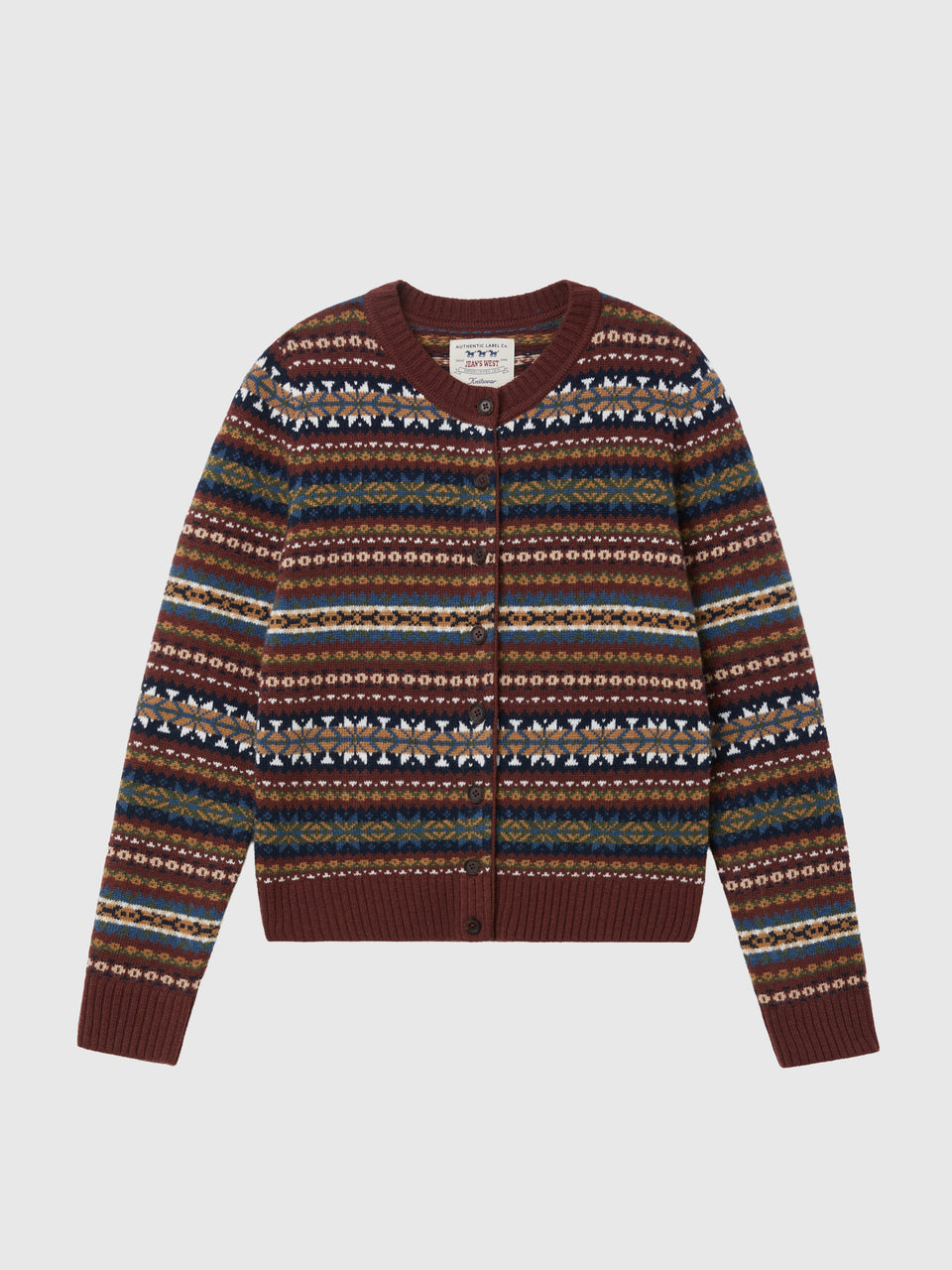 Cardigã jacquard em mistura de lã - ucb_image_FS