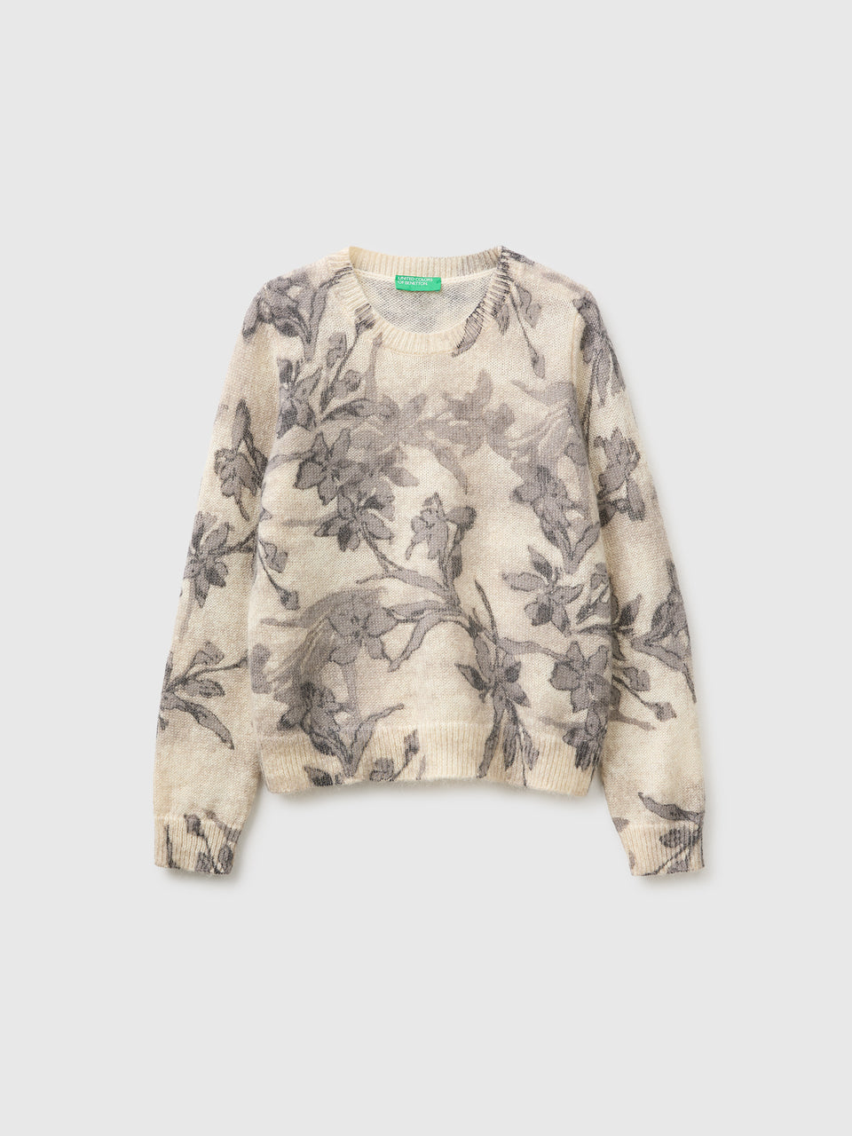 Camisola às flores em mistura de mohair e lã - ucb_image_FS