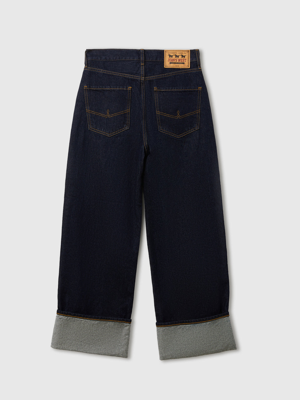 Jeans cropped com dobra lavagem rinse - ucb_image_BS