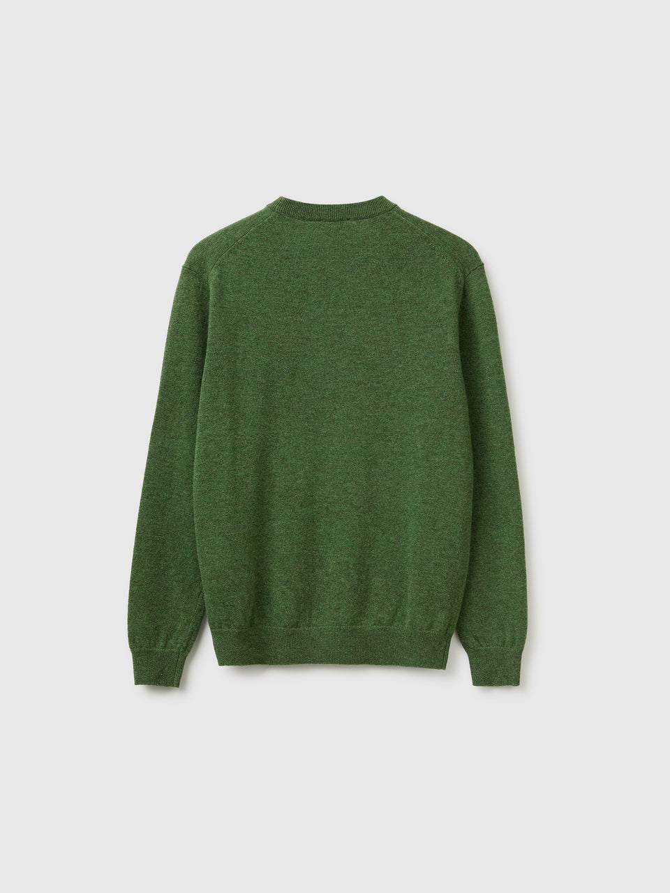 Camisola verde mélange em pura lã Merino - ucb_image_BS