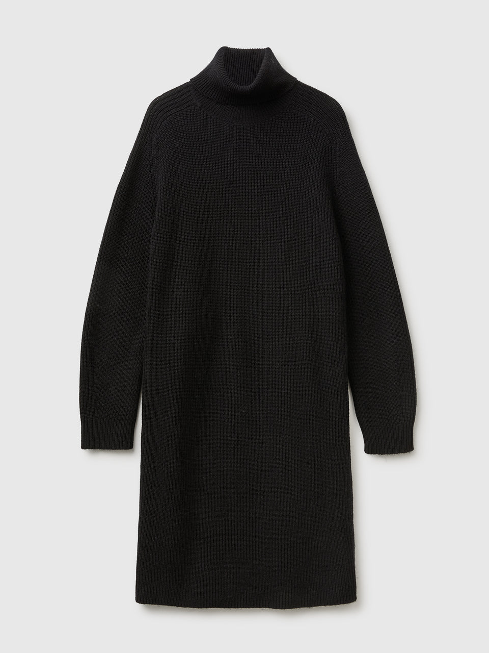 Vestido de gola alta em malha de lã mista - ucb_image_FS