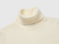 Camisola de gola alta branco nata em pura caxemira - ucb_image_DS1