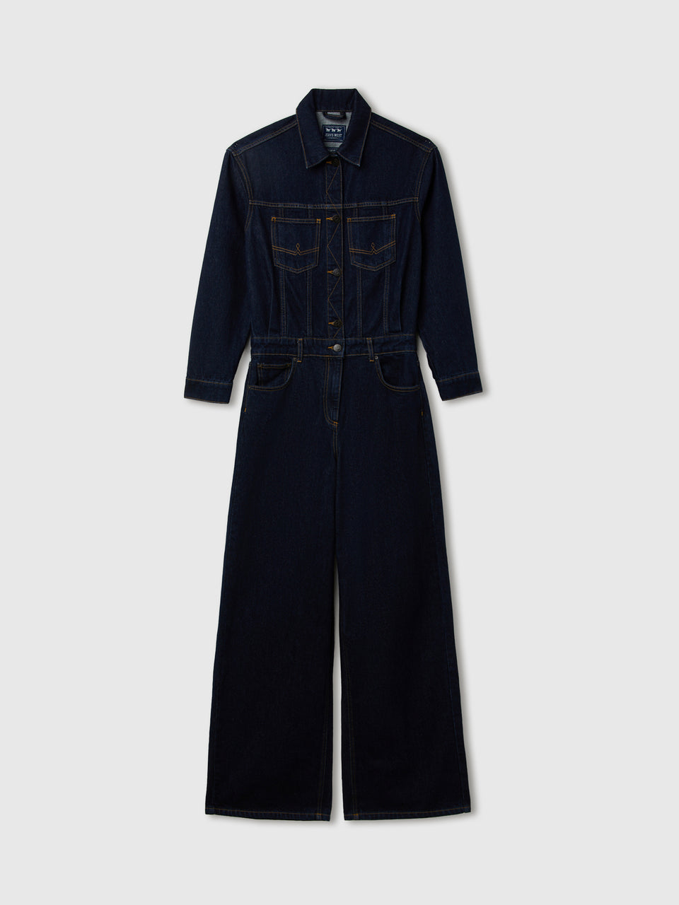 Macacão de jeans wide fit lavagem rinse - ucb_image_FS