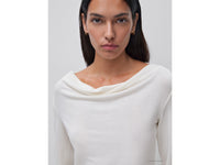 T-shirt com drapeado no decote - ucb_image_FY