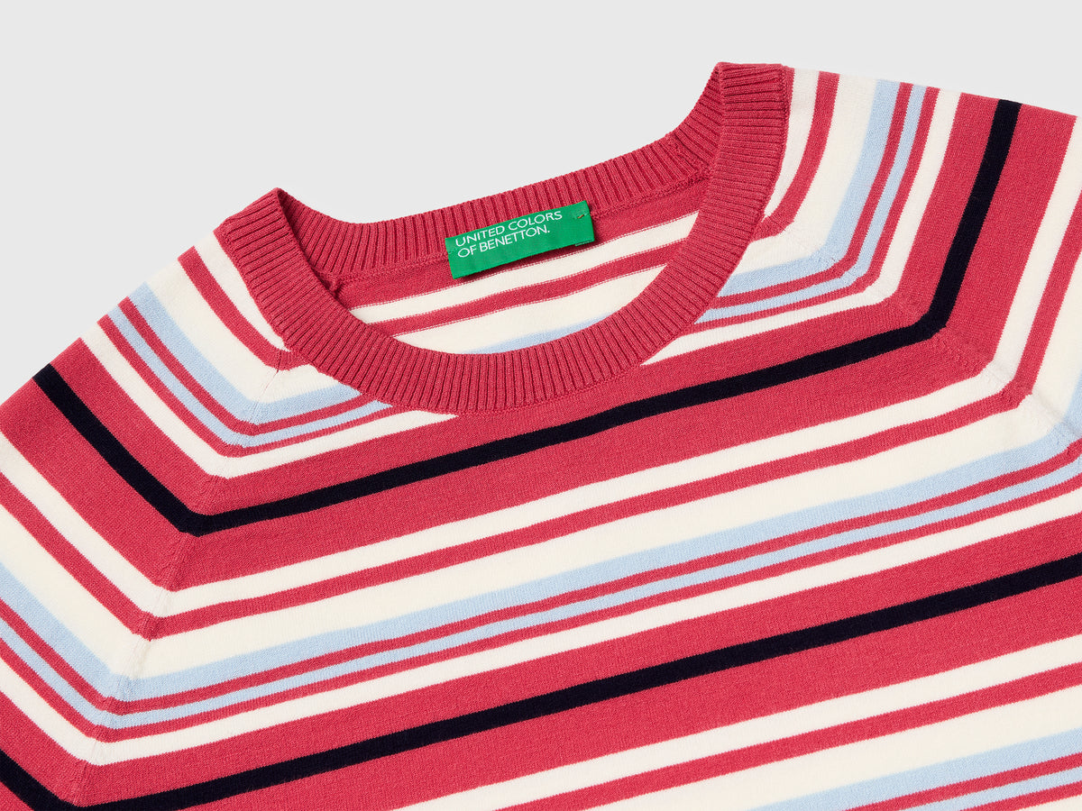Striped short-sleeved sweater - ucb_image_DS1