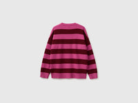 Camisola 100% lã às riscas bicolor over fit - ucb_image_BS