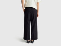 Calças com elástico na cintura e dobra - ucb_image_B