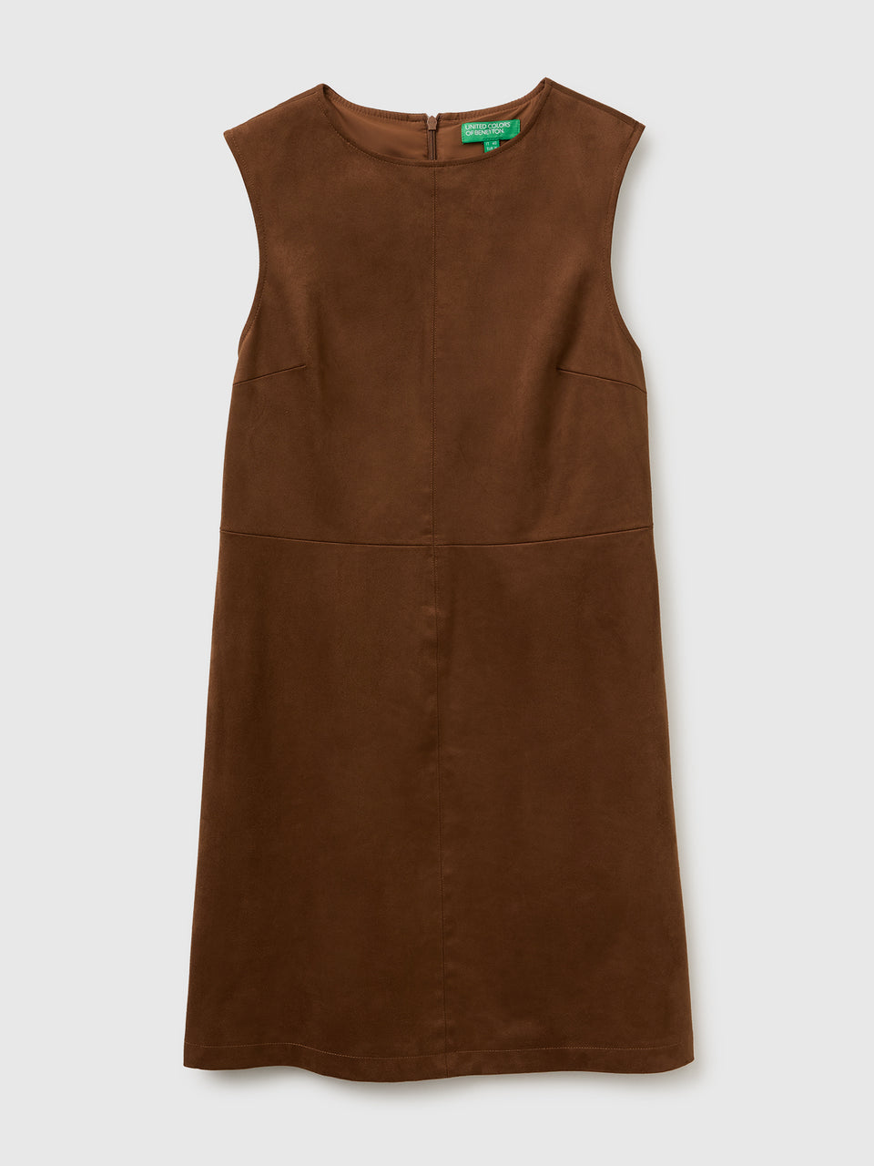 Vestido sem mangas com efeito camurça - ucb_image_FS