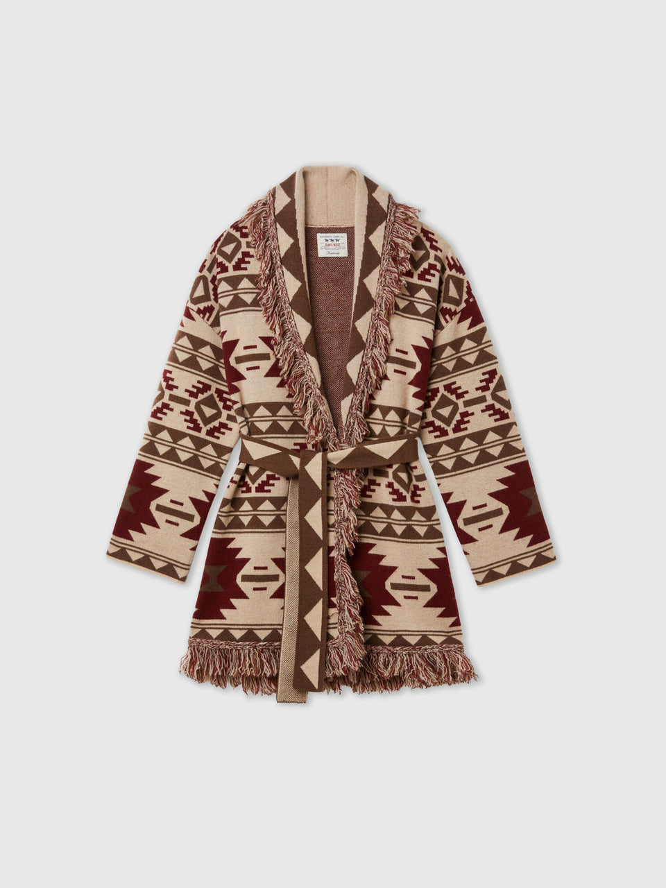 Casaco de malha jacquard com franjas - ucb_image_FS