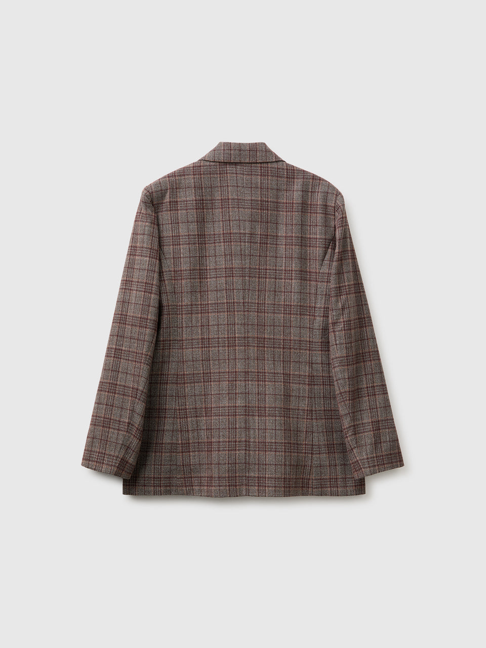 Blazer tartan trespassado em viscose mista - ucb_image_BS