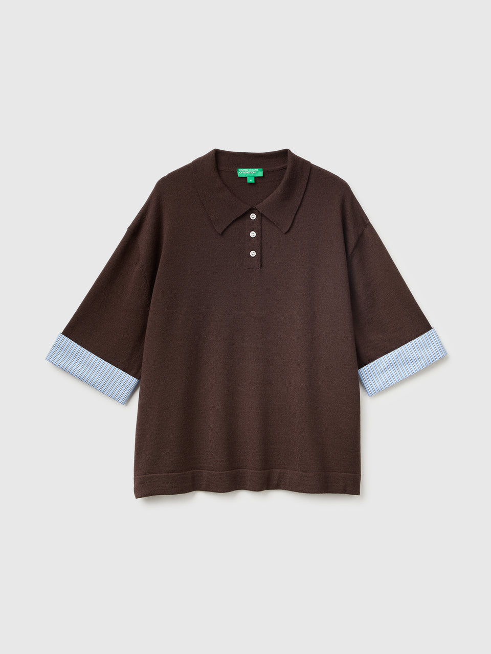 Camisola tipo polo em mistura de lã - ucb_image_FS