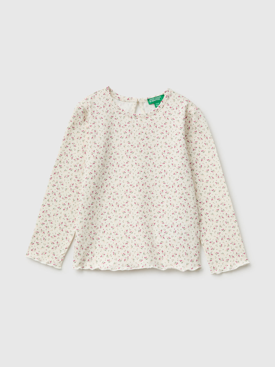 T-shirt às flores em algodão stretch - ucb_image_FS