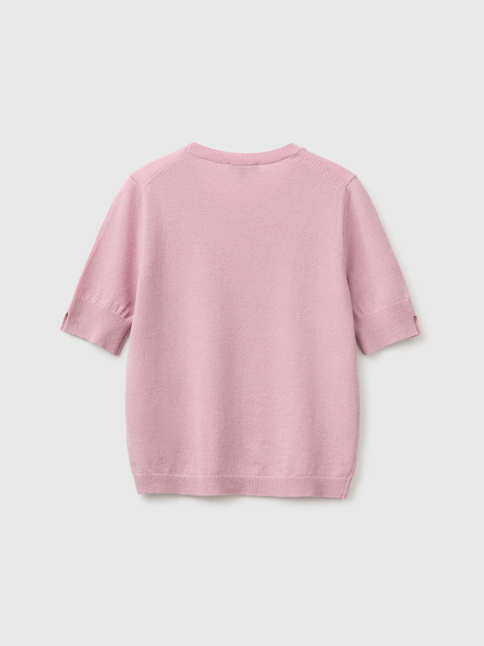 Camisola de manga curta lilás em pura lã Merino - ucb_image_BS