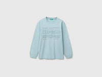 T-shirt em algodão orgânico quente com estampa em relevo - ucb_image_FS