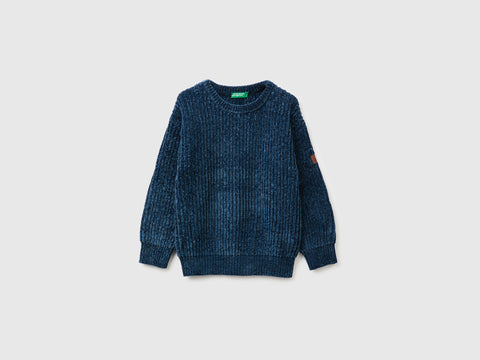 Camisola de gola redonda em chenille - ucb_image_FS