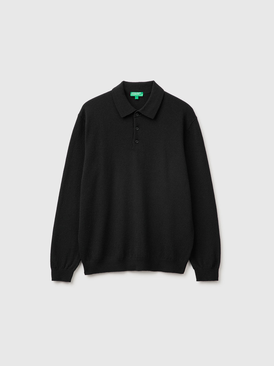 Polo preto em pura lã Merino - ucb_image_FS