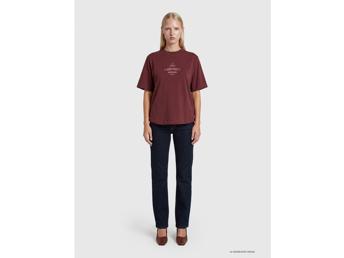 Rinse-wash bootcut jeans