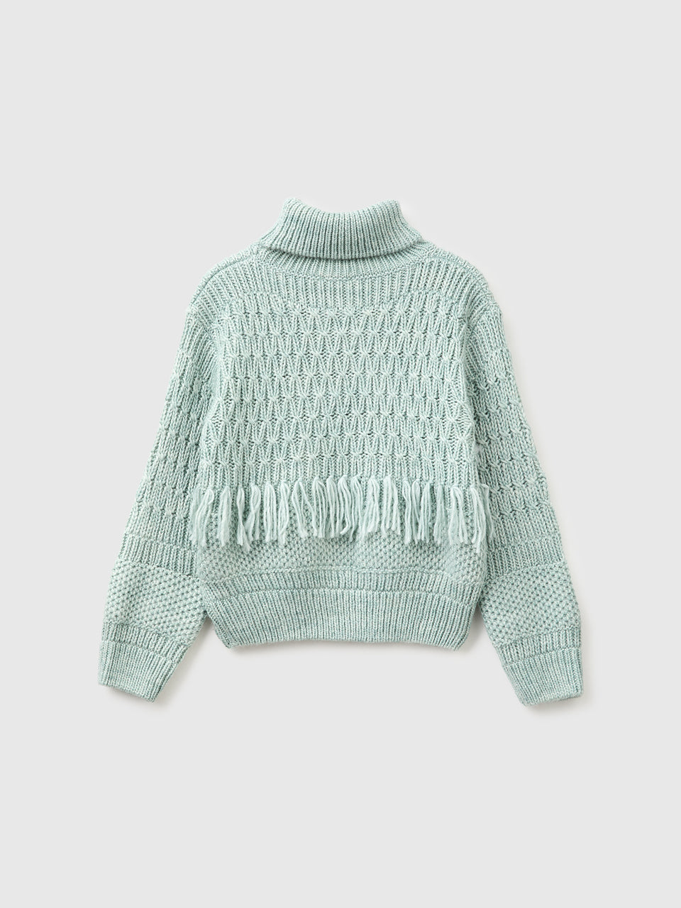 Camisola com franjas em mistura de lã - ucb_image_BS
