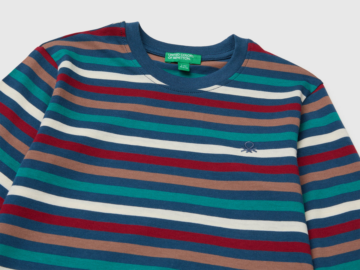 T-shirt às riscas em algodão orgânico - ucb_image_DS1
