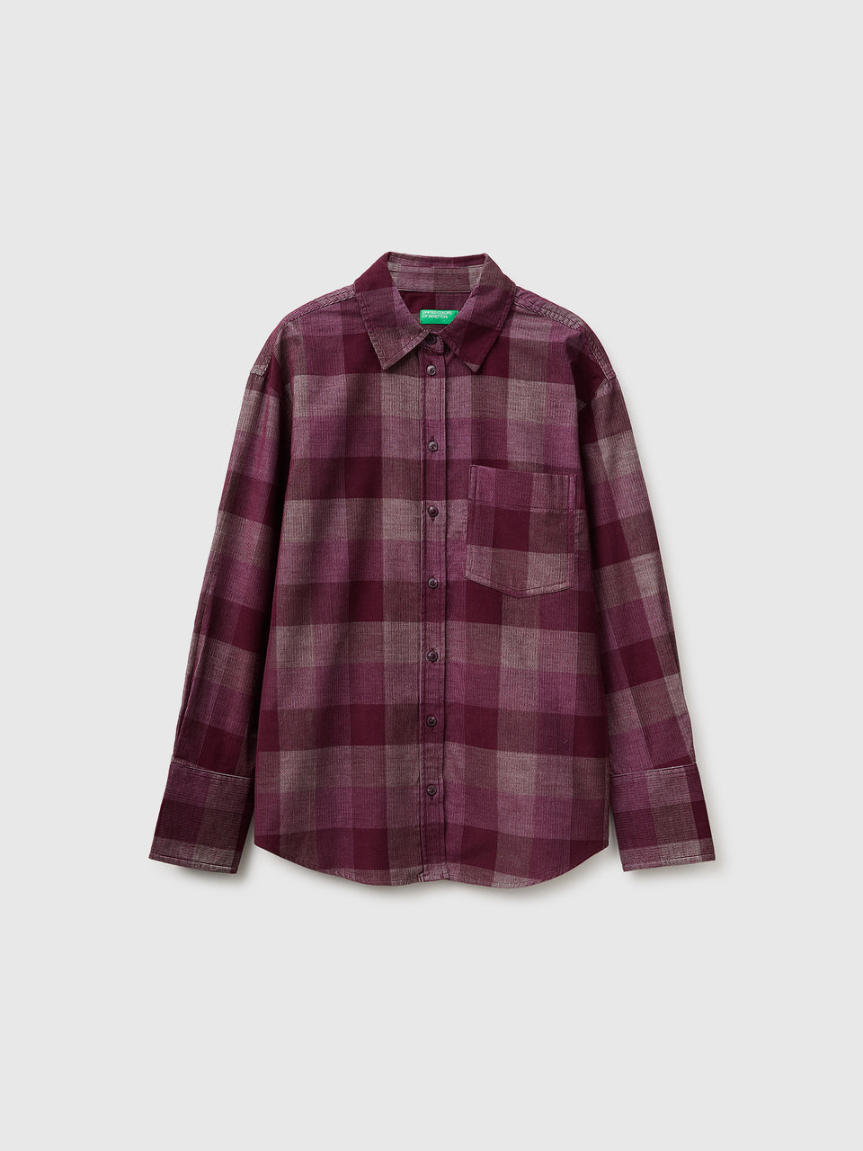 Camisa aos quadrados de veludo canelado - ucb_image_FS
