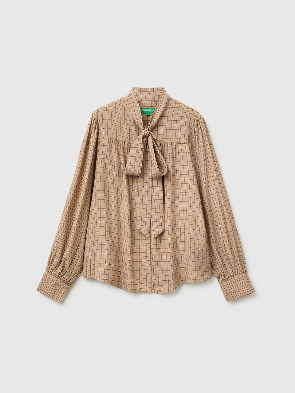 Blusa aos quadrados vichy com laço - ucb_image_FS