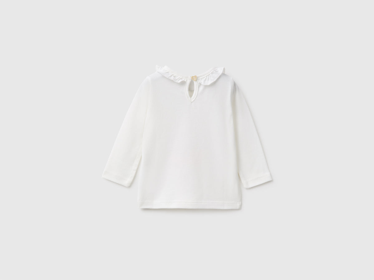 T-shirt com folhos na gola - ucb_image_BS