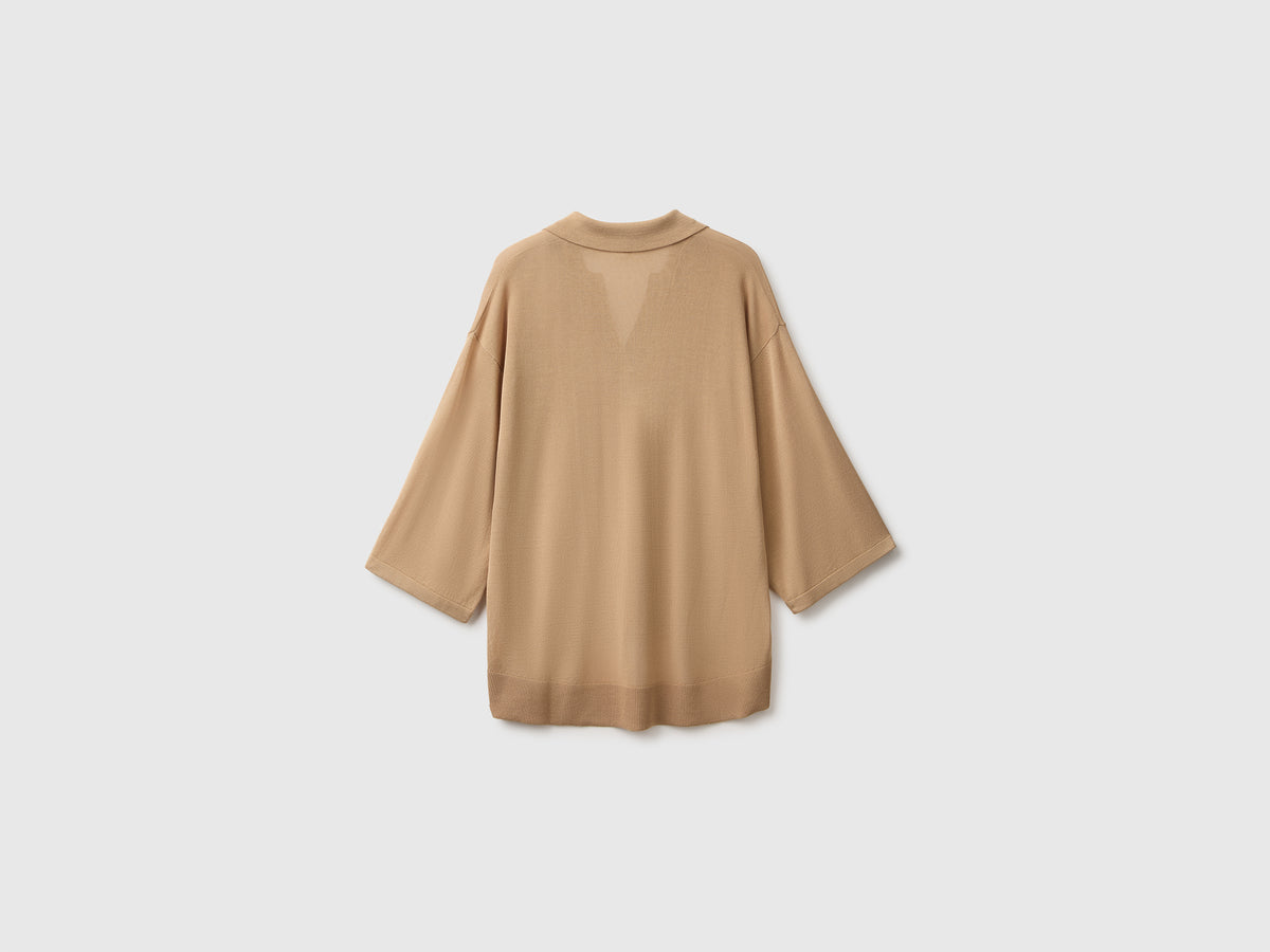 Polo de malha em mistura de viscose de bambu - ucb_image_BS