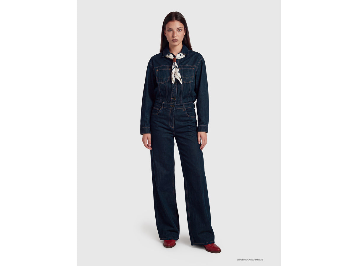 Macacão de jeans wide fit lavagem rinse - ucb_image_F
