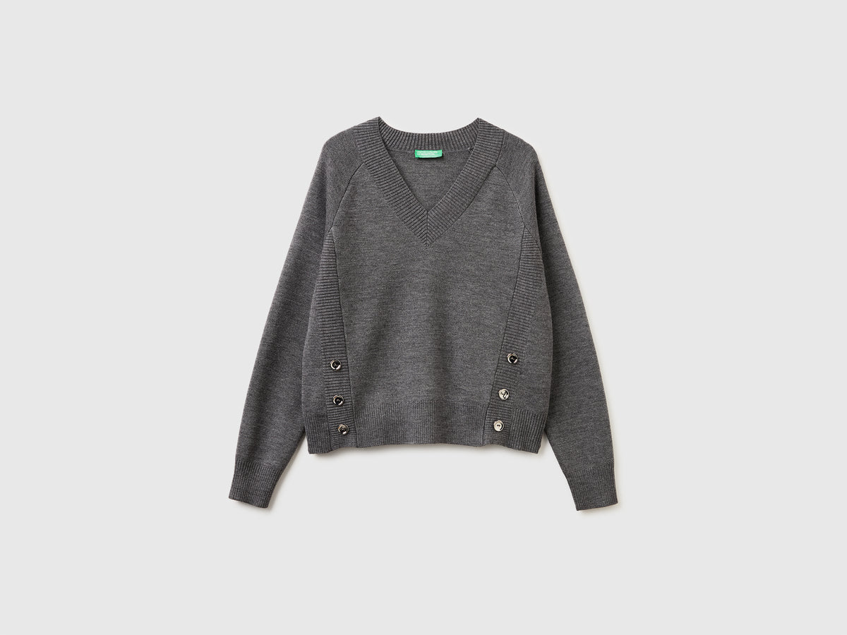 Camisola trabalhada com decote em V - ucb_image_FS