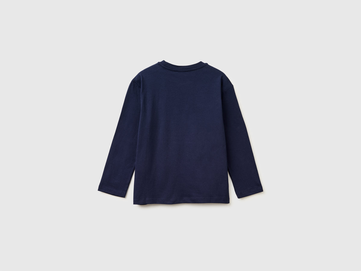 T-shirt com estampa logótipo em algodão orgânico - ucb_image_BS