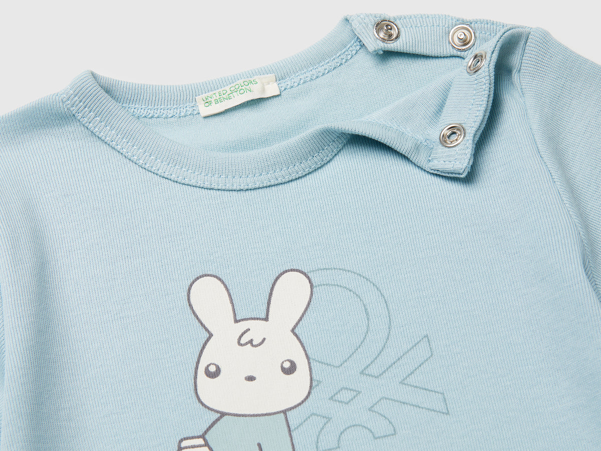 Logo print t-shirt in organic cotton - ucb_image_DS1