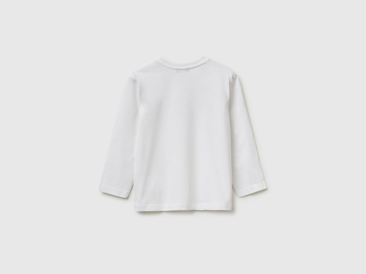 T-shirt com estampa logótipo em algodão orgânico - ucb_image_BS