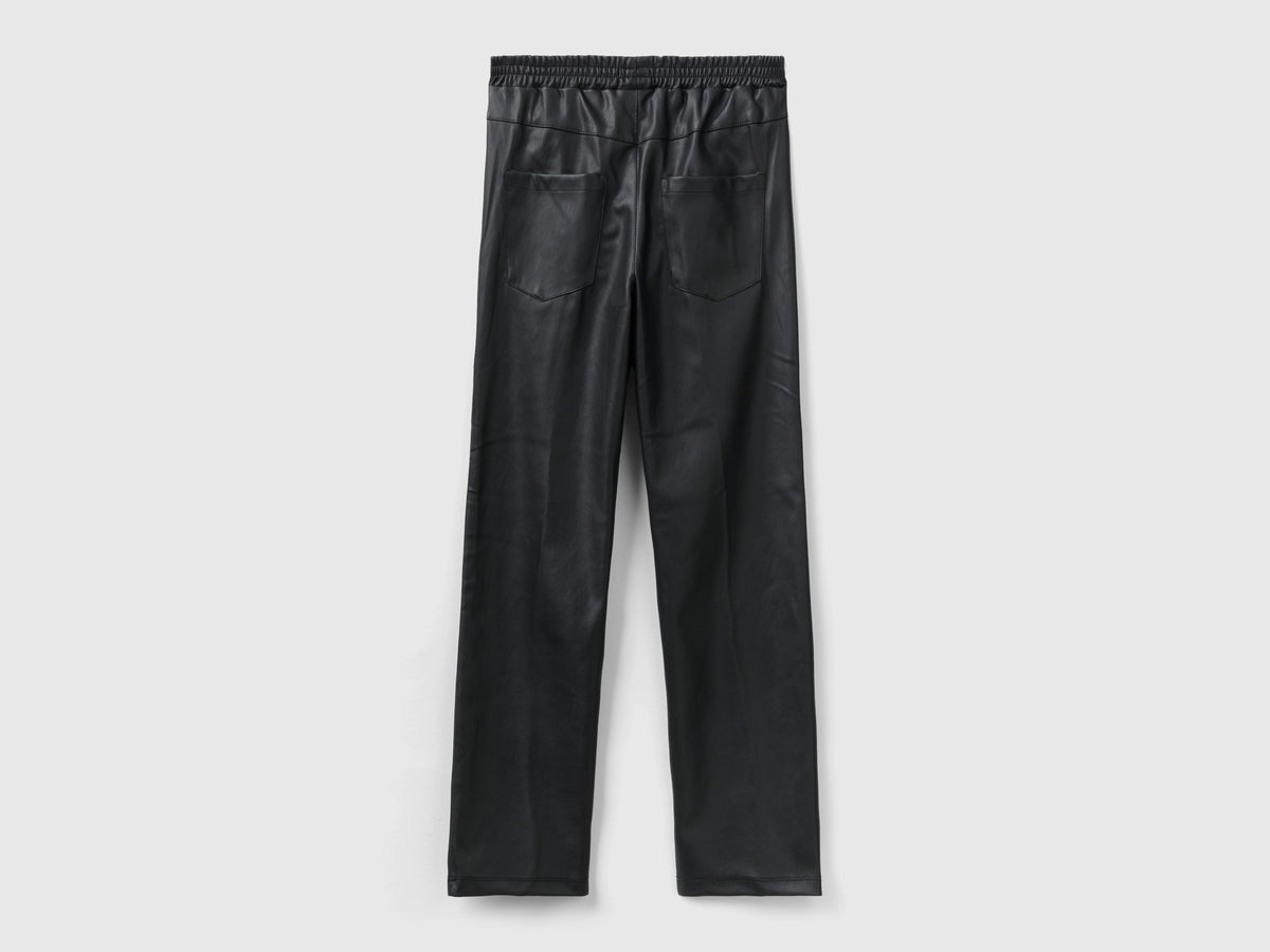 Calças slim fit em tecido efeito pele - ucb_image_BS