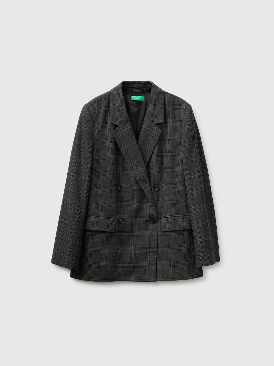 Blazer tartan trespassado em viscose mista - ucb_image_FS