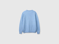 Camisola azul-celeste em pura lã Merino - ucb_image_BS