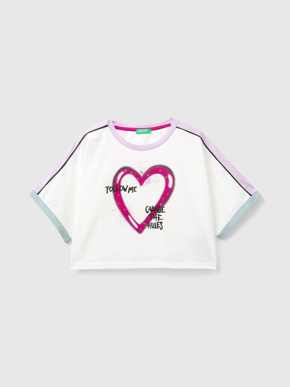 T-shirt com estampa graffiti e strass - ucb_image_FS