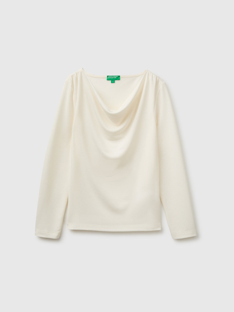 T-shirt com drapeado no decote - ucb_image_FS