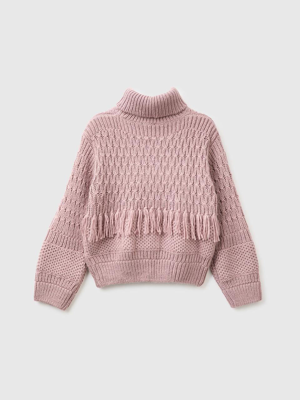 Camisola com franjas em mistura de lã - ucb_image_BS